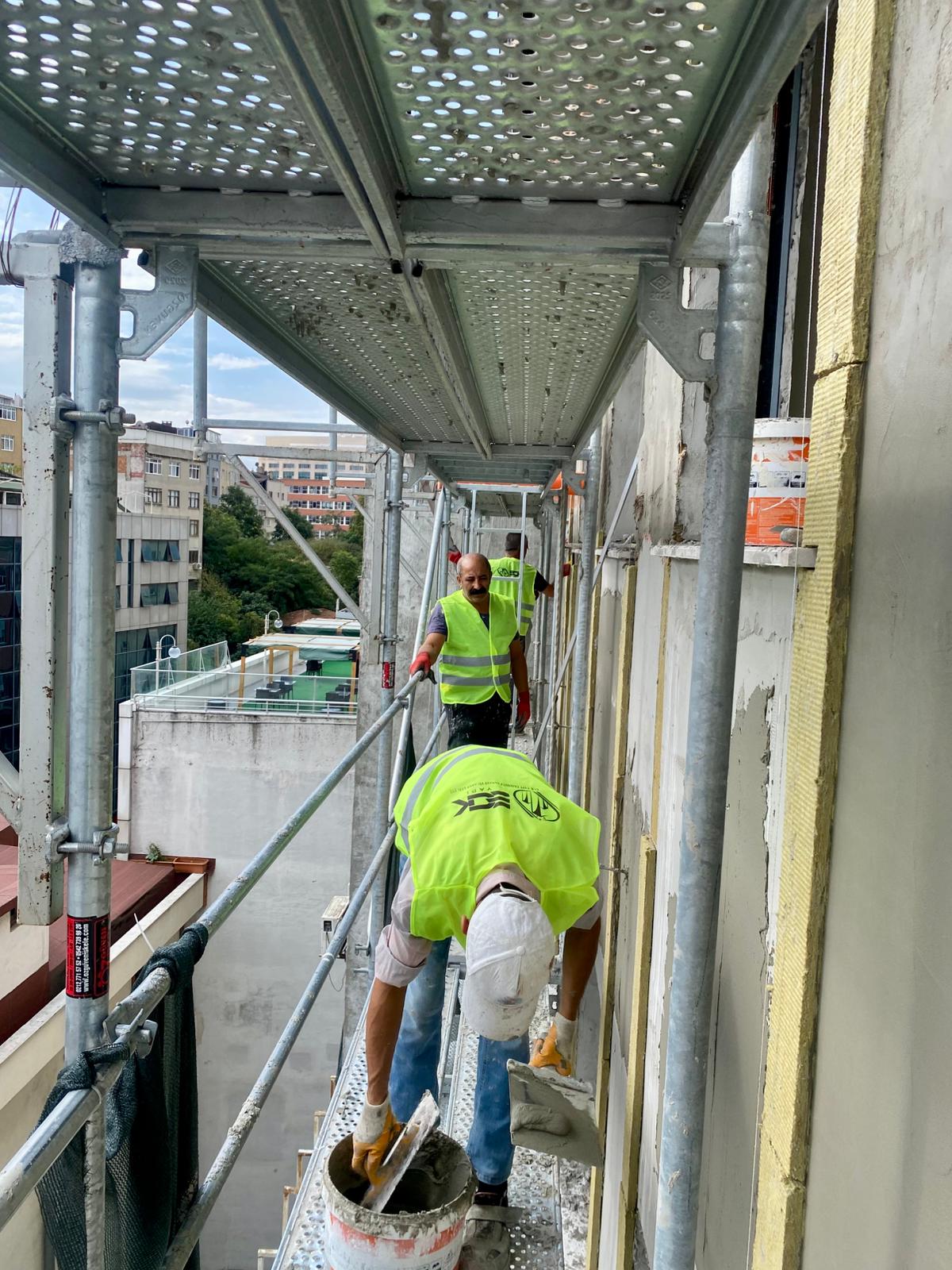 Dış cephe çalışmaları